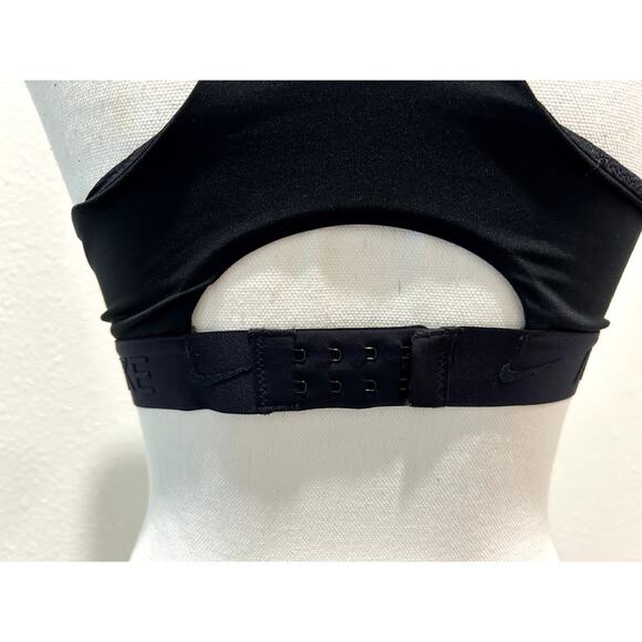 Nike Women's High Support Bra Swoosh Black Size Small Adjustable Workout Gym B22 - Picture 4 of 6